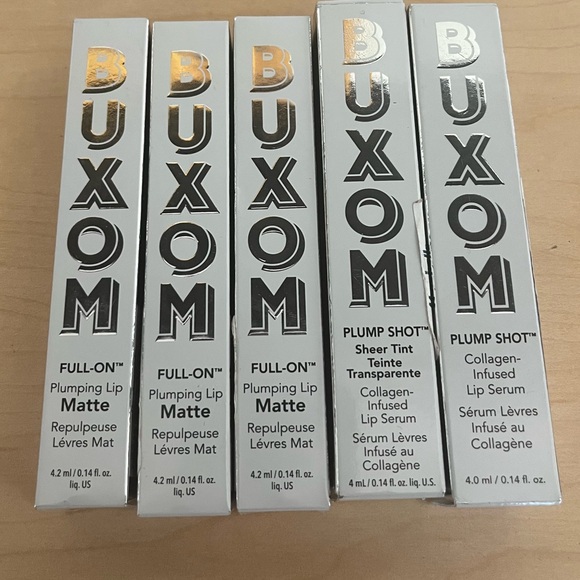 Buxom Other - BUXOM Plump Shot Lip Serum in Plump Peach visibly plumps lips + improves full on